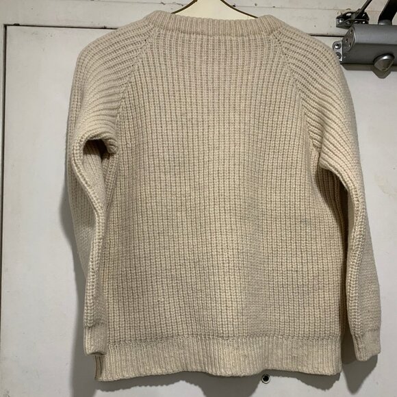 HAND-KNIT CHUNKY WOOL SWEATERS SIZE S - Picture 7 of 8